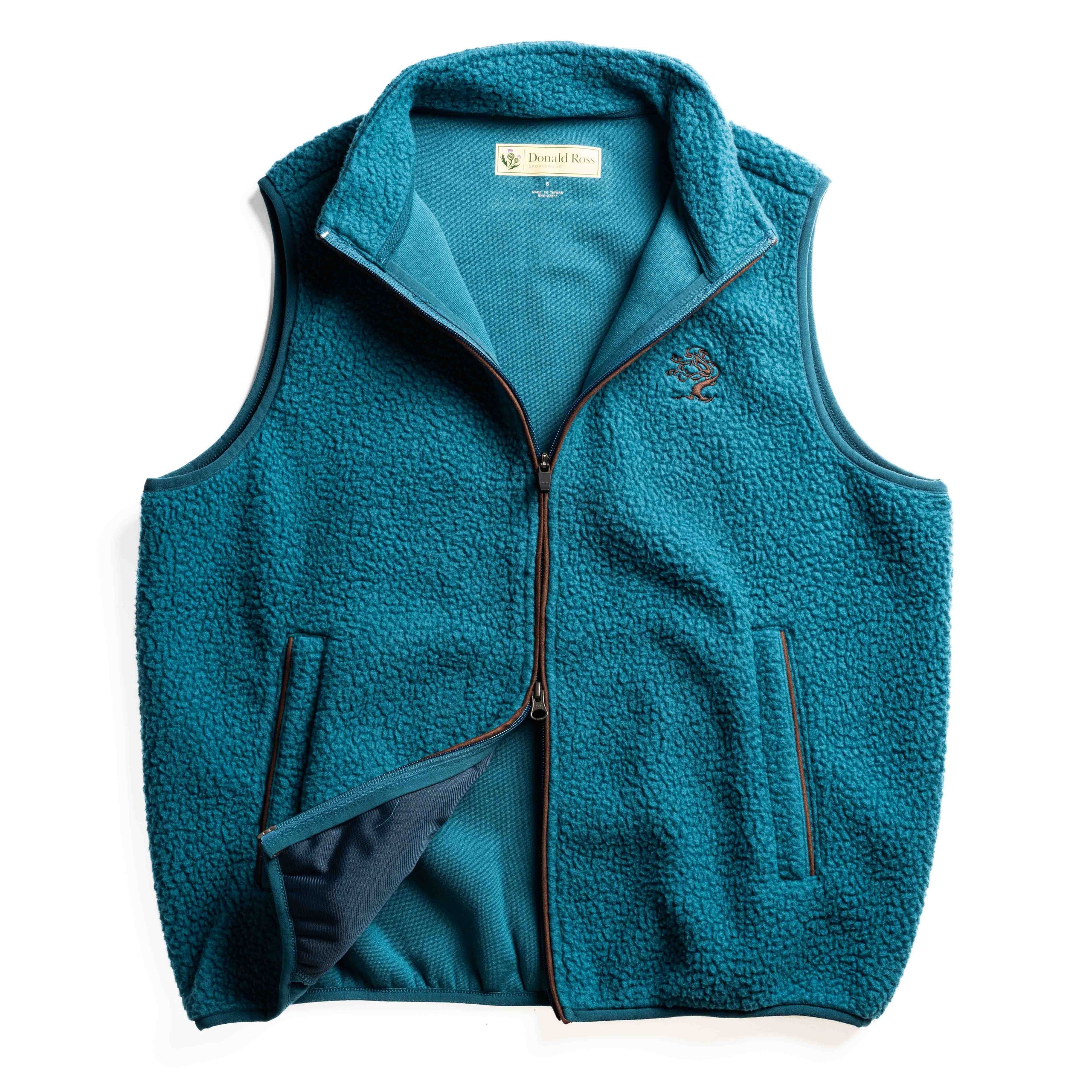 Teal fleece vest 2025