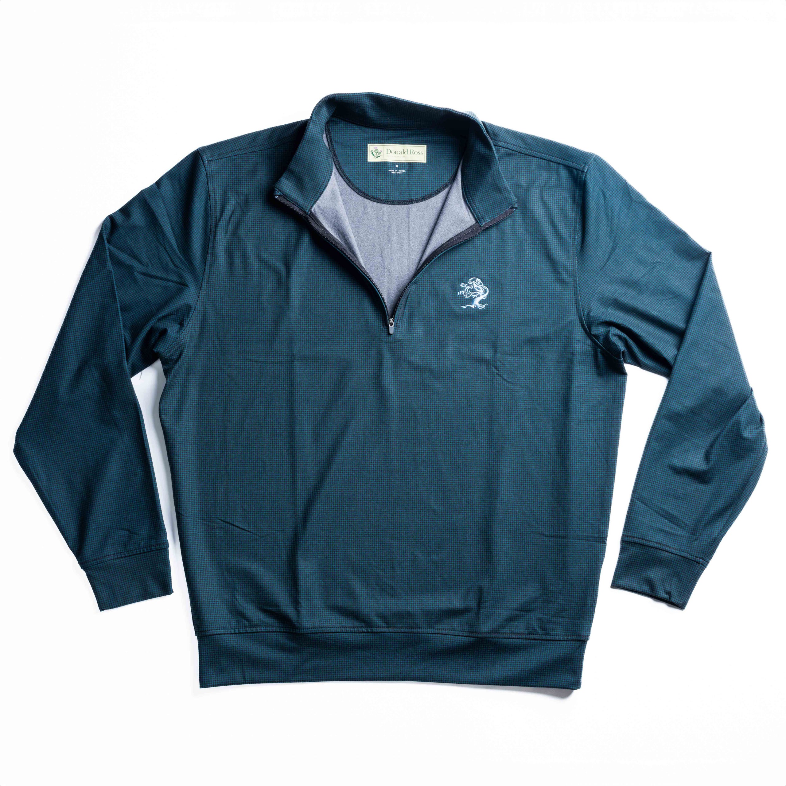 Donald Ross TYR Gingham 1 4 Zip Tree House Brewing Company